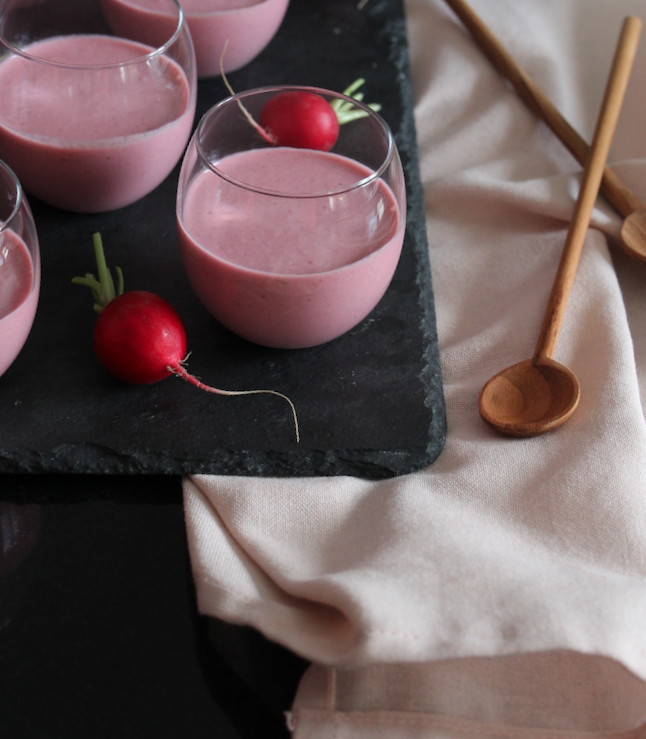 La Soupe froide de Betterave et Radis roses – Casserole & Chocolat
