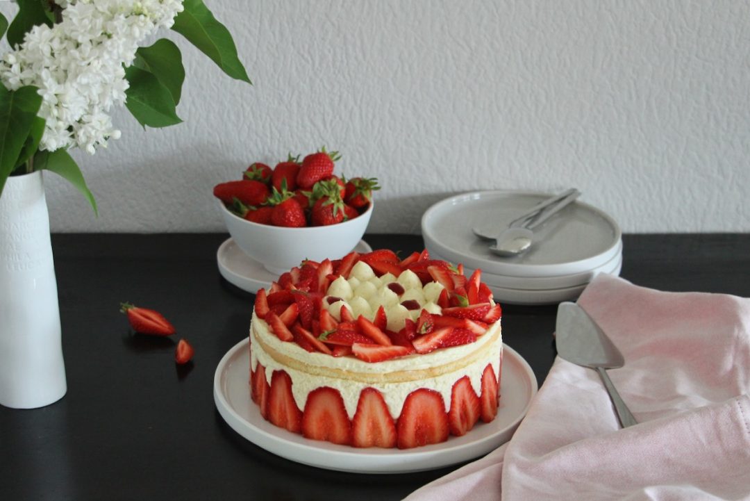 Fraisier With Diplomate Custard Casserole Chocolat