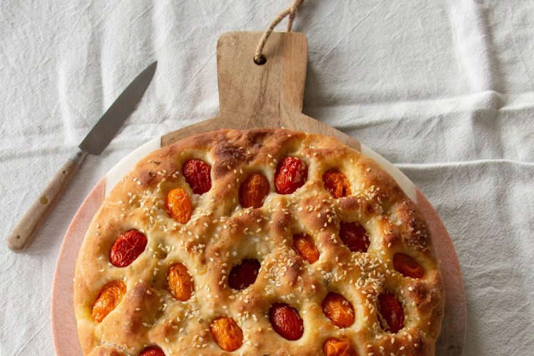 Focaccia Aux Tomates Cerises Et Lard Casserole Chocolat