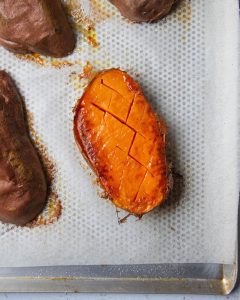 Ecrasé de Patate douce aux Herbes et Citron vert Casserole Chocolat