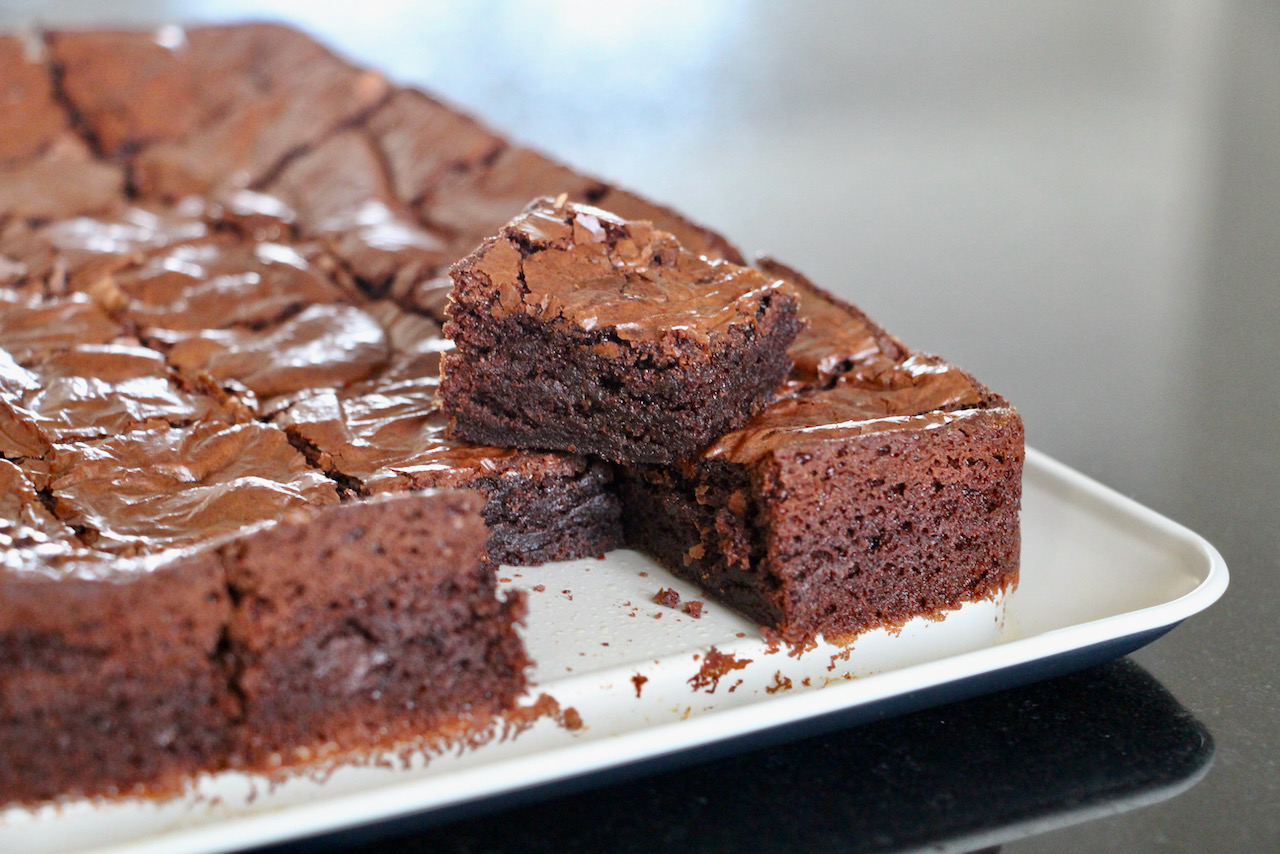Recette - Brownie au chocolat noir en vidéo 