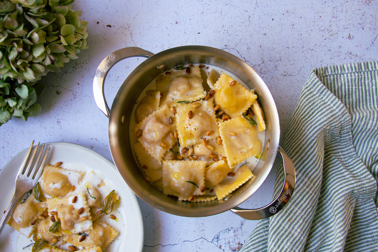 Raviolis à La Butternut Coppa Et Burrata Casserole And Chocolat 