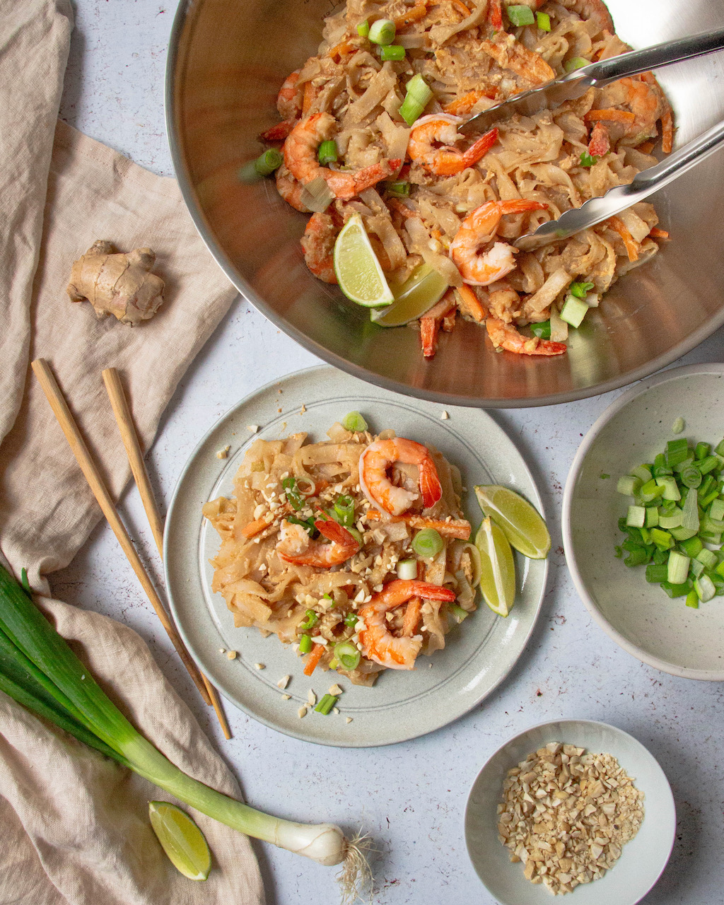 Pad Thaï Aux Crevettes – Casserole & Chocolat