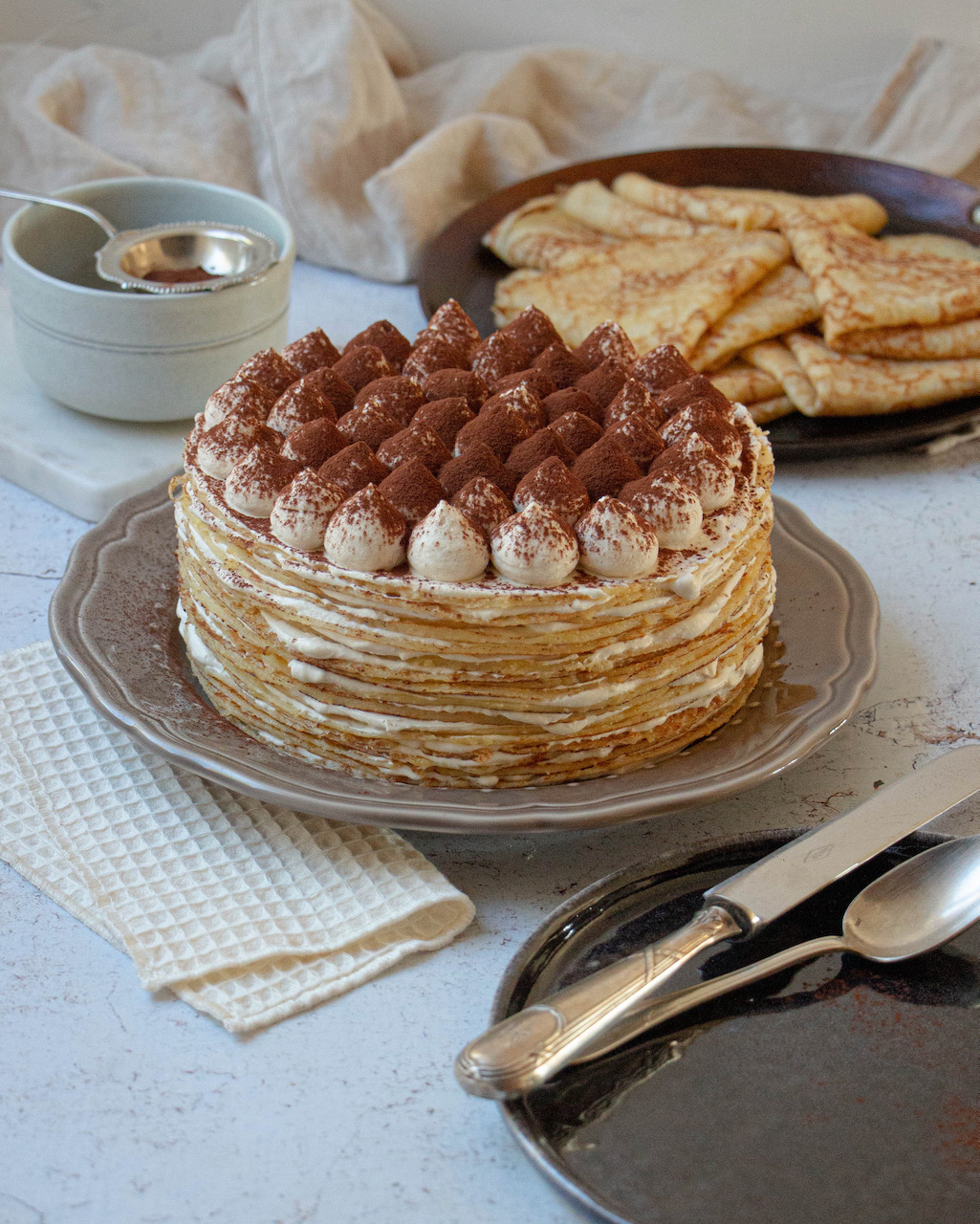 Gâteau Crêpes Tiramisu Casserole And Chocolat