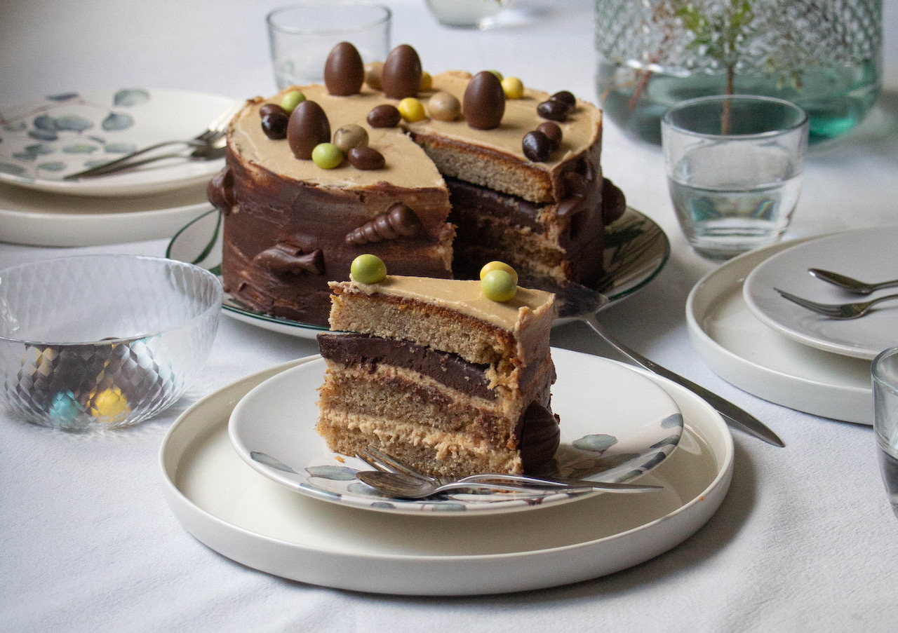 Chocolate Royal Cake with Hazelnut Almond Dacquoise - Wheel of Baking